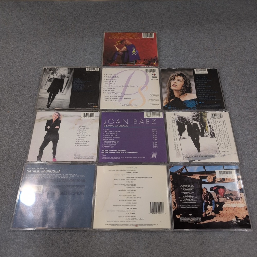 Lot of 10 Female Singer Songwriter CDs Natalie Imbruglia Indigo Girls‎ Joan Baez - Picture 2 of 2